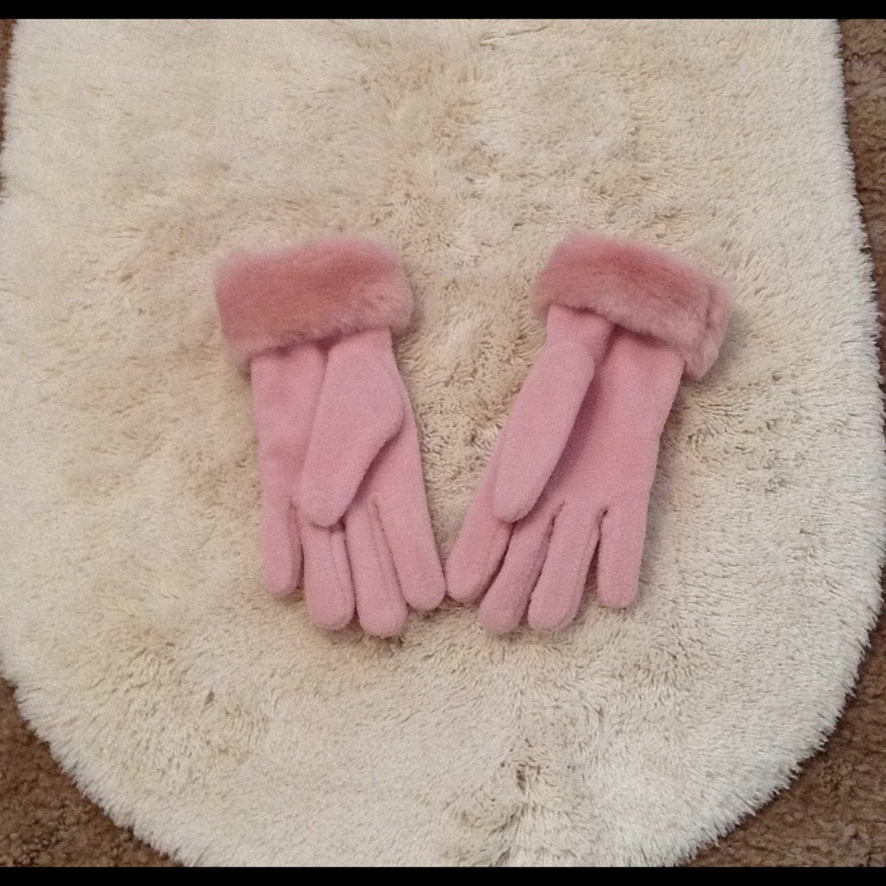 Pink gloves